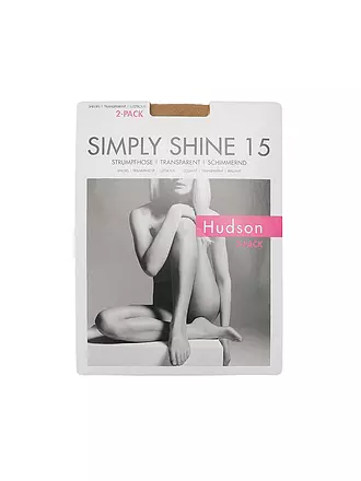 HUDSON | Strumpfhose 2er Pkg. SIMPLY SINE 15 DEN cashmere | 